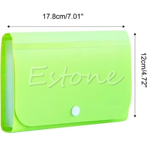 Y166 File Document Folder Bag Case Bills Receipts Pouch Card Holder Organizer