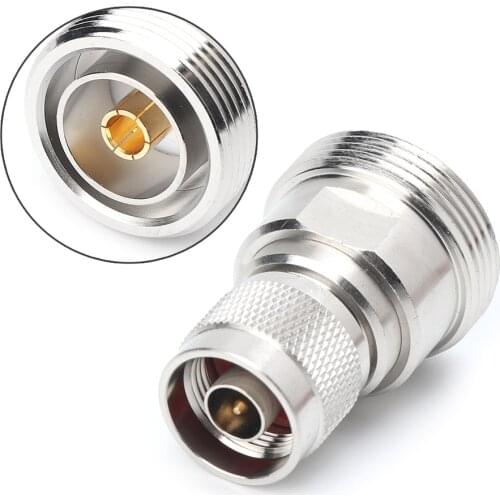 RF Coaxial Adapter L29 7/16 DIN Female Jack To N Male Plug Connector