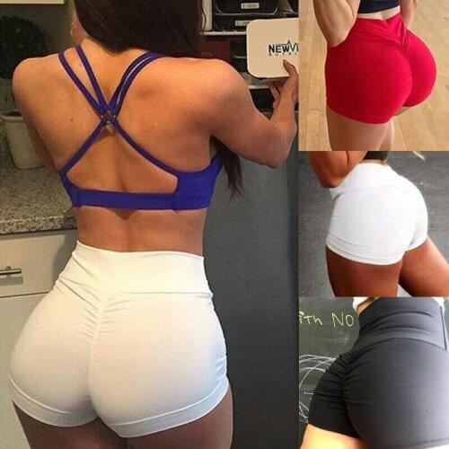 Sexy Womens Sports High Waist Shorts Athletic Gym Workout Fitness Yoga Leggings Briefs Athletic Breathable