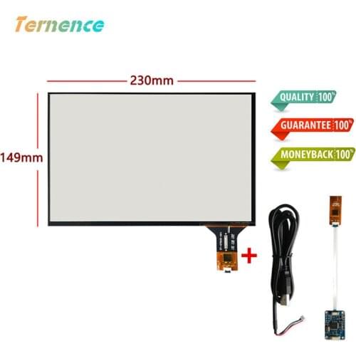 Skylarpu 10.1''inch Capacitive touchscreen 230mm*149mm touch panel Glass Digitizer Car DVD navigation driver board set USB cable