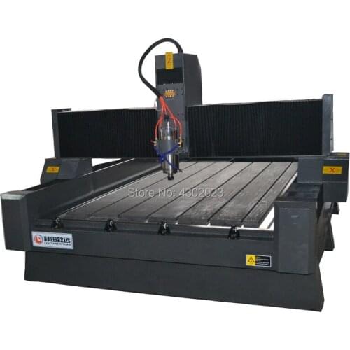 Heavy duty weled steel tube structure water cooled spindle 4.5kw/5.5kw for stone engraving marble cnc router