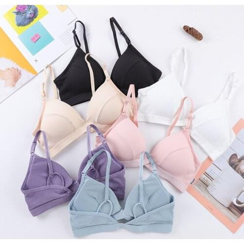 Crop Top Bras For Women Sexy Push Up Bra Adjustable Beauty Tops Backless Seamless Bralette Elastic Force Womens Underwear