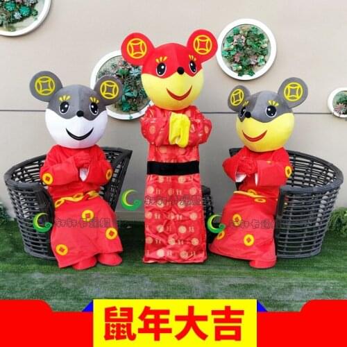 High Quality Mouse Mascot Costumes Cartoon Apparel Unisex Cartoon Apparel Cosplay New Year Christmas Mascot