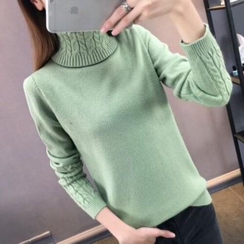 Women Turtleneck Winter Sweater Womens 2020 Long Sleeve Knitted Sweaters Keep Warm Pullovers Female Jumper Tricot Tops