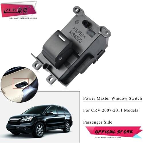 ZUK Passenger Side Power Master Window Contorl Switch For HONDA CRV 2007 2008 2009 2010 2011 Electric Window Lifter Button