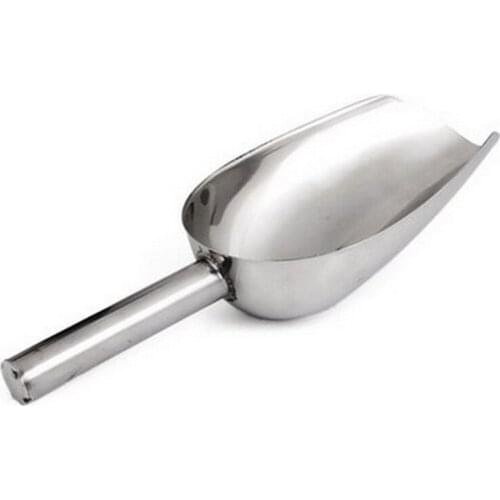 1PC Stainless Steel Pet Feed Food Supplies Dog Food Scoop Shovel Puppy Feeding Food Container Holder Pet Dog Feeding Accessories