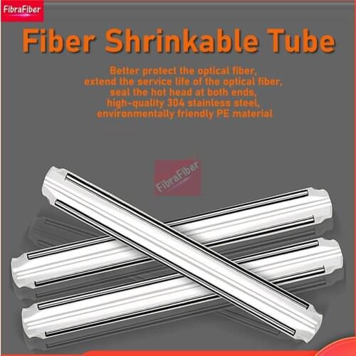 100pcs 500pcs 3000pcs Dual Pins for drop cable fiber heat shrinkable tube 60mm x5.5mm optical hot melt tube lot sale