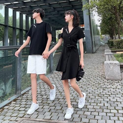 2021 couples dress male T female skirt couples clothes couples clothing