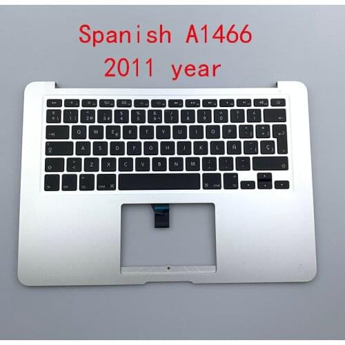 85%new A1466 Spanish Keyboards For MacBook Retina Pro 13" 2011year Palmrest Topcase SP language Backlight Keyboard