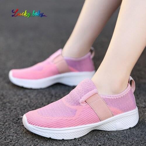 Children Mesh Casual Shoes Girl Sneakers Kids Sport Footwear Kids Shoes for Girl Boys Light Shoes Cute Pink Flat Shoes Autumn