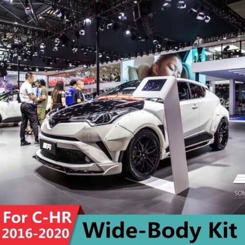 For Toyota C-HR Tuning Punch Free PP Material Body Parts 2016 2017 2018 2019 CHR Wide Body Kit Rear And Front Fender Over Flares