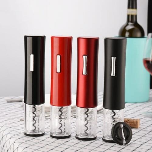 Red Wine Electric Opener Foil Cutter Automatic Wine Corkscrew Can Opener Kitchen Tool Bar Accessories Ring Opener Bottle Opener