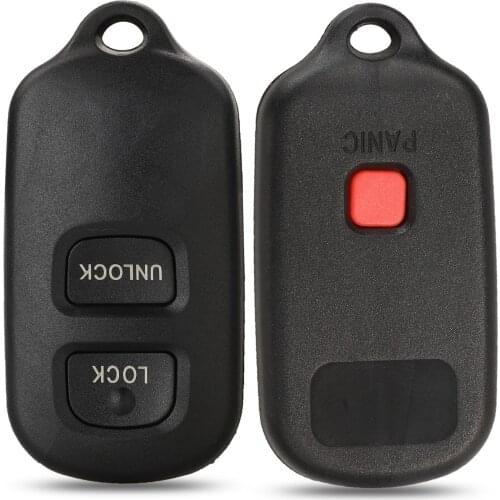 Jingyuqin 10pcs 2+1 Buttons Remote Car Key Shell Replacement Fob For TOYOTA RAV Cruiser 4Runner Camry Celica Echo Highlander