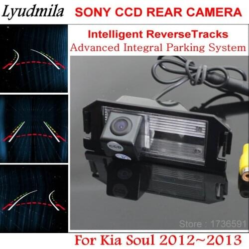 Lyudmila Car Trajectory Camera FOR Kia Soul 2012~2013 Vehicle Rear View Reverse Backup Camera Intelligent Dynamic Parking Line