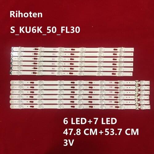 1006mm 13 LED Backlight Lamp strip For SamSung UN50KU6300 50'' TV LM41-00253A E88441 39657A 39658A UE50KU6000 S_KU6K_50_FL30