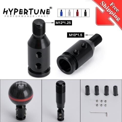 M12x1.25mm /M10x1.5mm Universal Aluminum Gear Shift Knob Adapter Non Threaded Shifters For BMW Mini 4 Colors