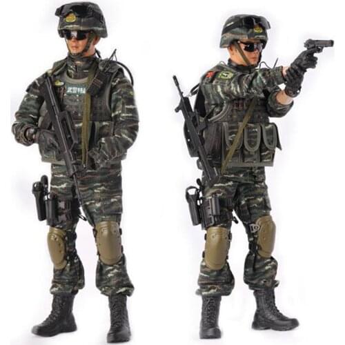 1/6 Scale KADHOBBY Peace mission armed police policeman Corps Military Army soldier Model toy 12' Full Set Action Figure Toy