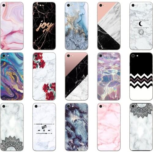 286DD Marble Stone Soft Silicone Cover Case for iphone 5 5s se 6 6s 8 plus 7 7 Plus X XS SR MAX case
