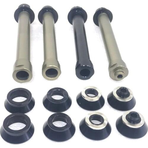 Novatec D411SB D412SB 6 bolts adaptors front side caps QR 9mm 12mm 15mm rear axle 135mm/142mm TA Aluminum Alloy