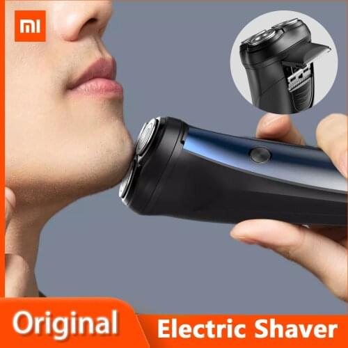 2021 New Xiaomi MSN Men Electric Shaver M1 Razor Beard Machine Rechargeable Washable Wireless WetDry Dual Use Trimmer Men Shaver
