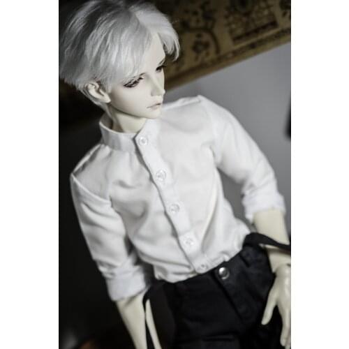 BJD doll clothes white gentleman standing collar fashion shirt 1/4 1/3 SD MSD SSDF Uncle toys doll accessories