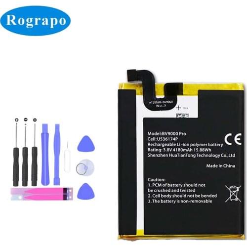 Original 4180mAh U536174P BV9000 Replacement Battery For Blackview BV9000 Pro Smart Mobile Phone Original Accumulator+Tools