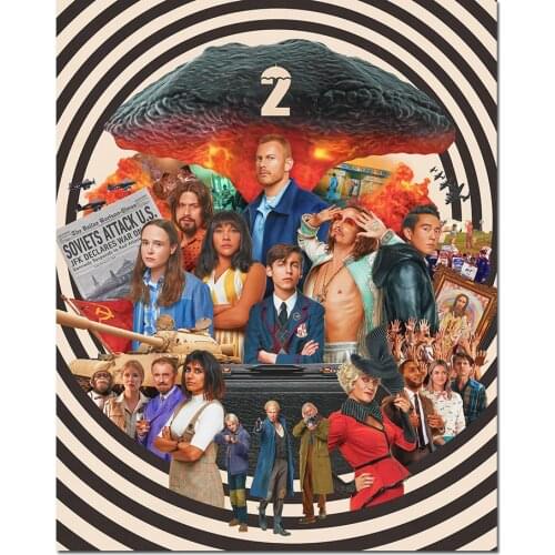 Posters and Prints The Umbrella Academy TV Series Silk Art Poster Canvas Painting Home Decor Picture