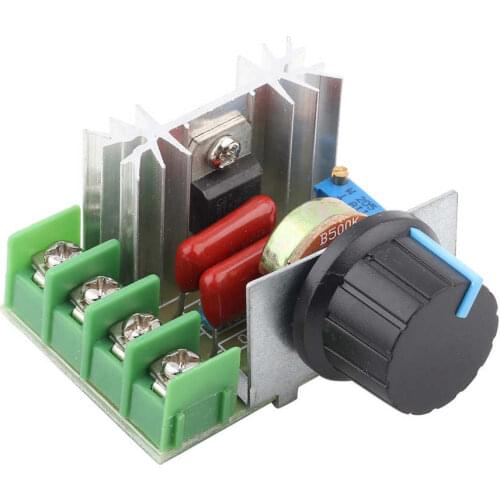 Motor Speed Controller Voltage Regulator 2000W 25A LED Dimmers Motor Voltage Control Regulator Motor Speed Regulation AC 50-220V