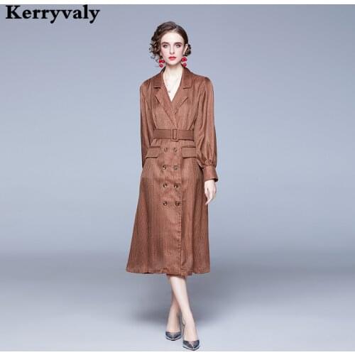 French Retro Small Fragrance Suit Brazel Dress Vestidos Invierno 2021 Mujer Lantern Sleeve Long Sleeve Midi Dress K1106