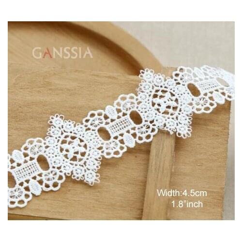 1yard Width:5cm Rose Design Lace Water Soluble Lace Trims for Garment Lace Sewing Accessories (ss-645)
