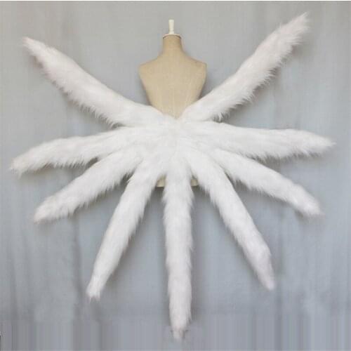 2018 Halloween Cosplay Costume LOL Game Ahri the Nine-Tailed Fox cosplay costume wonderful Tail including nine tail