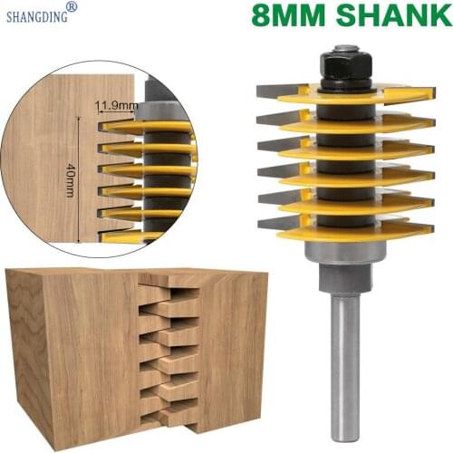 8 Puzzle Knife Split Joint Knife Carpentry Milling Cutter Finger Knives 8 Handle Puzzle Knife Carpentry Tenon Combine Knife