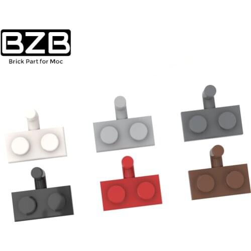 BZB MOC 88072 4623 1x2 Single Side With Upward Curved Handle Plate High-tech Building Block Model Kids Toy DIY Best Gifts