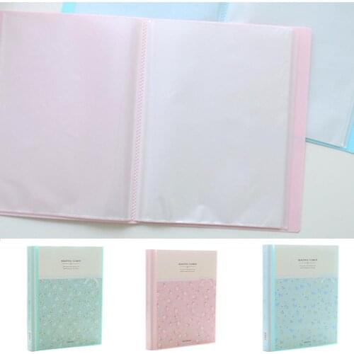 40 Pages A4 Paper Documents Floral File Holders Storage Binder Folder Pouch For Documents Firm Office School Stationery