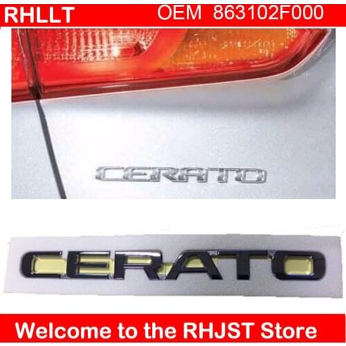 For Kia SPECTRA CERATO OEM GENUINE Trunk Lettering CERATO Logo Emblem 863102F000 English alphabets