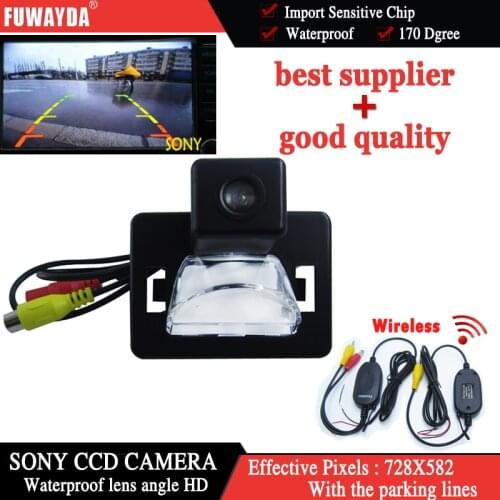FUWAYDA Wireless FOR SONY CCD Special Car Rear View Reverse Backup Mirror Image CAMERA for Mazda 5 2005- Present WATERPROOF HD