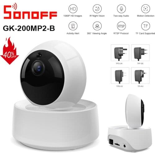 Sonoff GK-200MP2-B 1080P HD Wifi Wireless IP Security Camera APP Controled Motion Detective 360° Viewing Activity Alert Camera