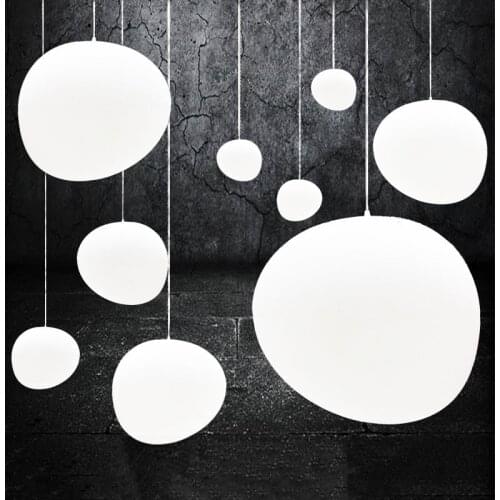 Italy Creative Simple Suspension Lamp Pendant Lights Modern Led Irregular Glass Hanging Lamp Dining Room Kitchen Light Fixtures