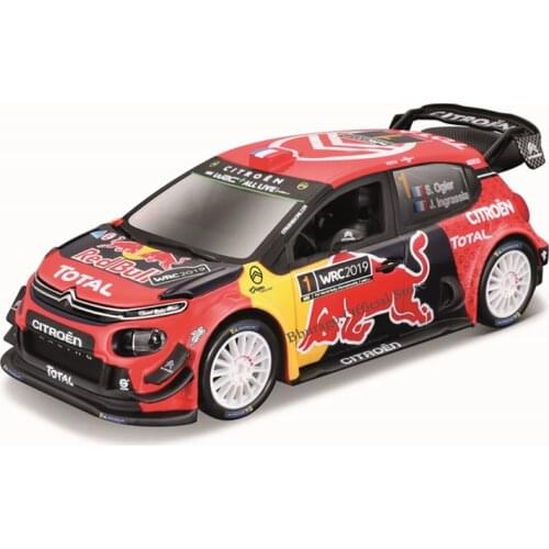 Bburago 1:32 Scale Citroen C3 WRC 2019 Monte Carlo #1 Alloy Luxury Vehicle Diecast Cars Model Toy Collection Gift