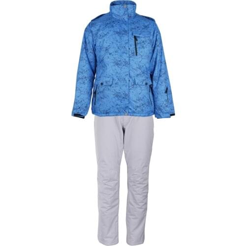 Man Women Adult Insulated Ski Suit Hooded Ski/Snowboard Jacket with Trousers