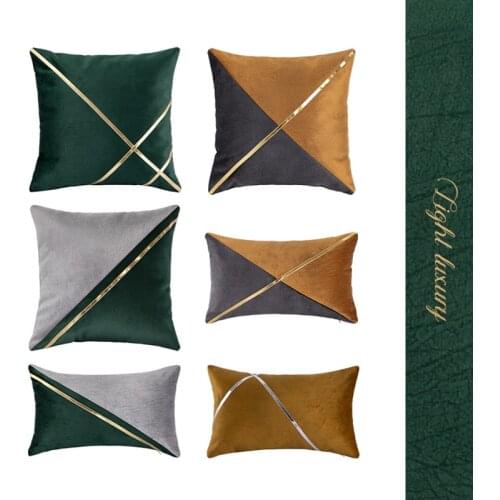 Soft Smooth Surface Cushion Cover Color Patchwork Pillow Covers Decorative 45x45 for Sofa Nordic Throw Pillow Cases Home Decor