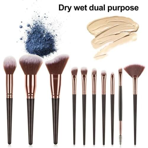 10PCS Makeup Brush Beauty Tools Eye Shadow Brush Eyebrow Brush Blush Brush For Eyebrows Eyelashes Eyes And Cheeks Makeup New