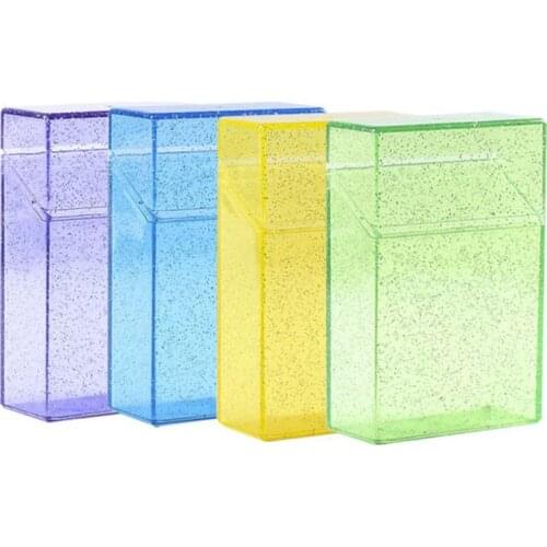 New Fashion Pipe Creative Personality Cigaret Case Slim Cigarette Box Acrylic Transparent Gift Box Cigarette Holder