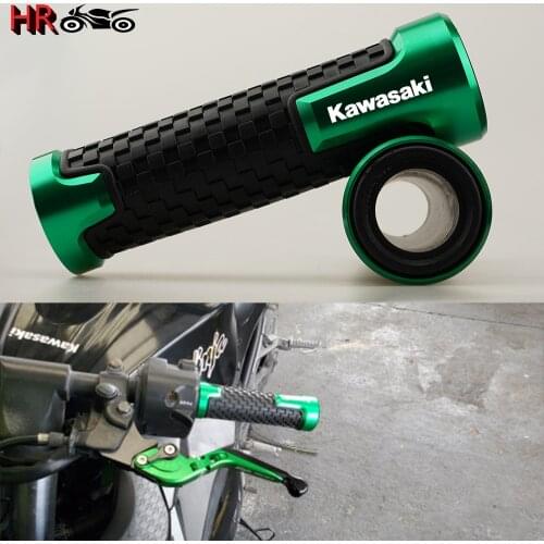 Newest 7/8'' 22MM Motorcycle Handle Grips Motorbike Handlebar Ends For Kawasaki NINJA 300 400 650 Z Z1000 Z800 Z750 Z250 ER6N/F