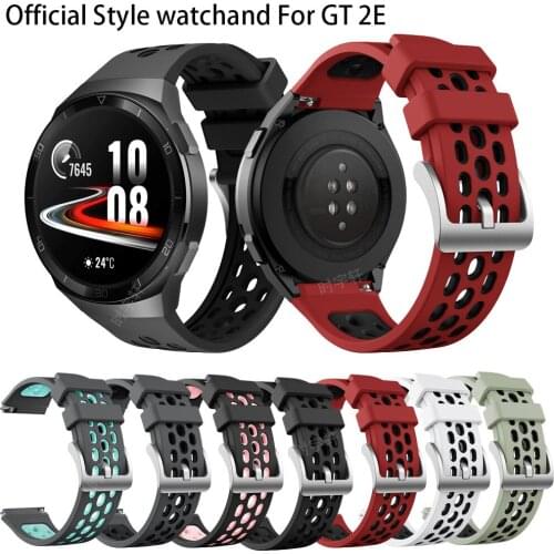 Sport Silicone Watch Strap For Huawei watch GT 2e original SmartWatch band Replacement GT2e WristBand 22mm Bracelet belt