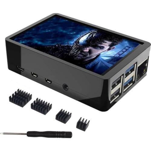 Touch Screen 3.5 Inch Display 320 x 480 Resolution TFT Monitor LCD with Case Heatsink Touch Pen for Raspberry Pi 4/4B