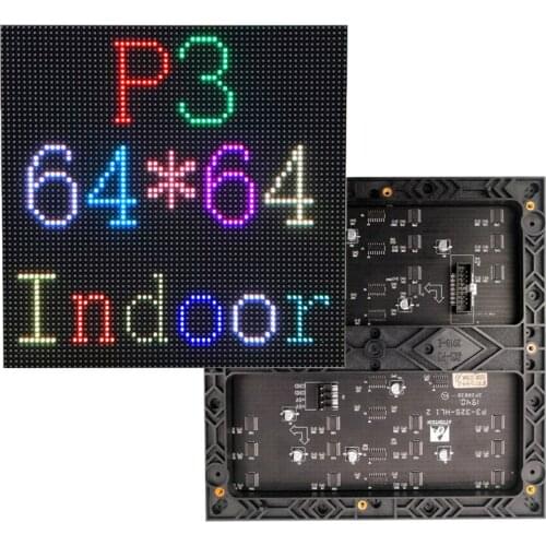Shenzhen Factory Wholesale High Resolution Pitch3 192x192mm SMD2020 New Design P3 Full Color RGB LED Display Indoor Module
