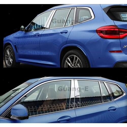 Top Quality Car Glass Window Garnish Pillar Middle Strip Trim Frame Lamp Hood Parts For BMW X3 XDrive 25i 28i 30i 2018 2019 2020