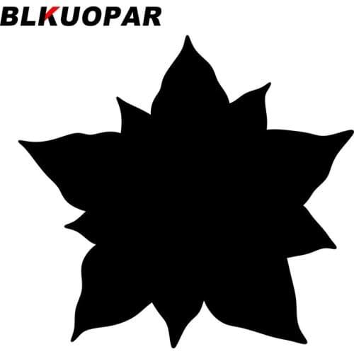 BLKUOPAR for Poinsettia Silhouette Decals Windshield Vinyl Car Stickers Motorcycle Waterproof VAN Sunscreen Funny Decoration