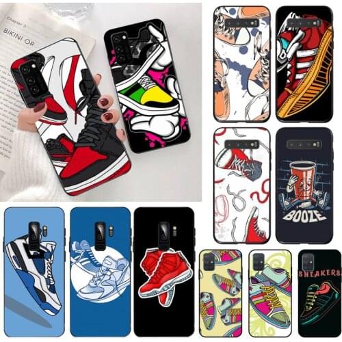 YJZFDYRM Sports brand off shoes Bling Cute Phone Case for Samsung S20 plus Ultra S6 S7 edge S8 S9 plus S10 5G lite 2020
